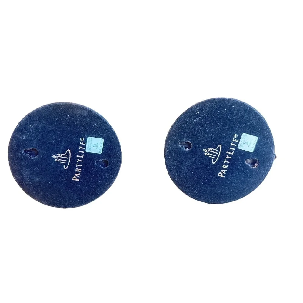 PartyLite Global Fusion Candle Holders Mosaic Glass Pair Of Wall Sconce Retired